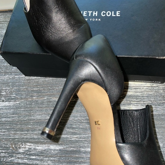 Kenneth Cole Riley 85 DRS pointed toe Loafers black leather pumps size 9. - Picture 11 of 13